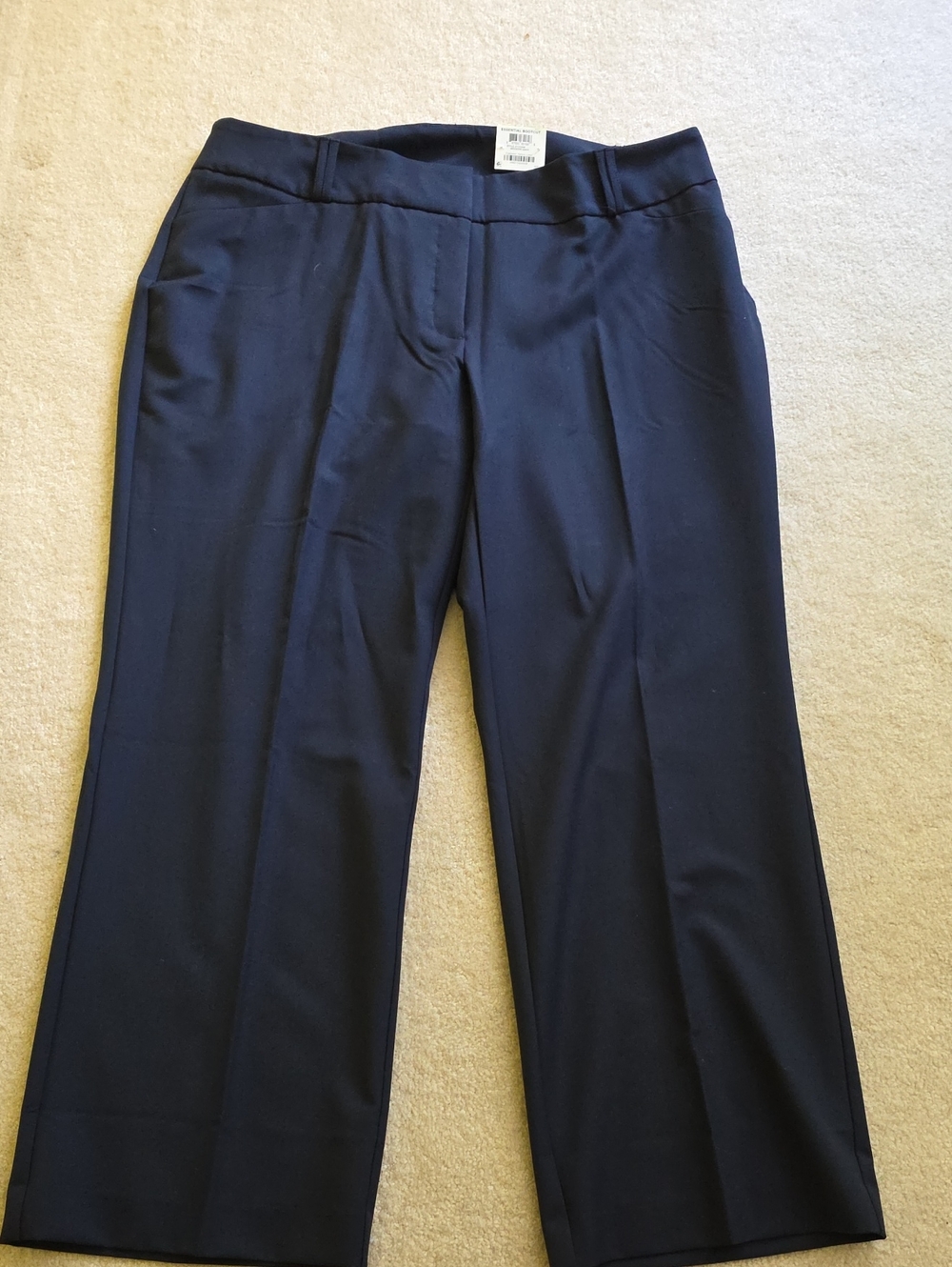 Alfani Navy Wide-Leg Trousers
